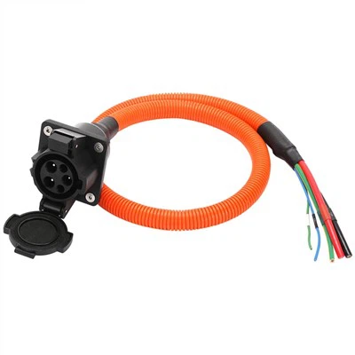 50A J1772 Fais Tsheb Inlet Socket